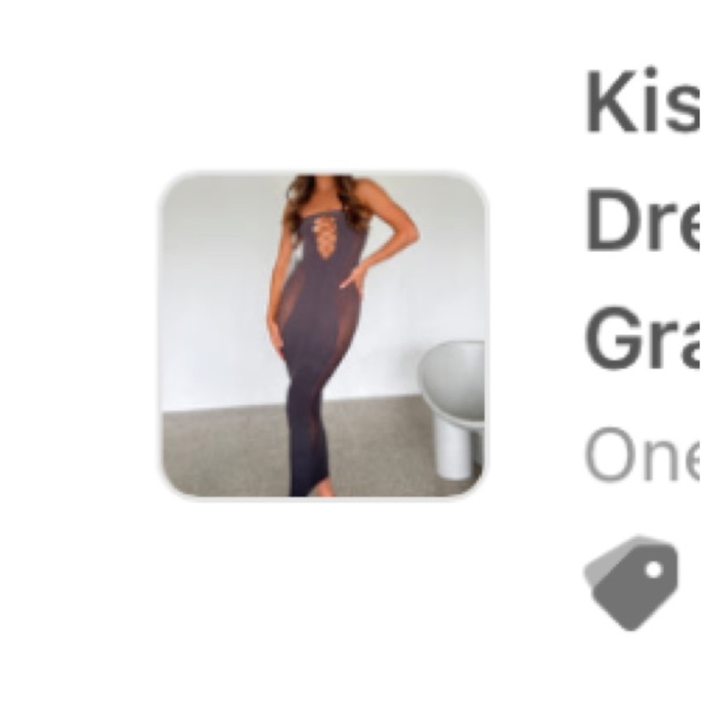 White Fox Kiss and Tell Gradient Dress
